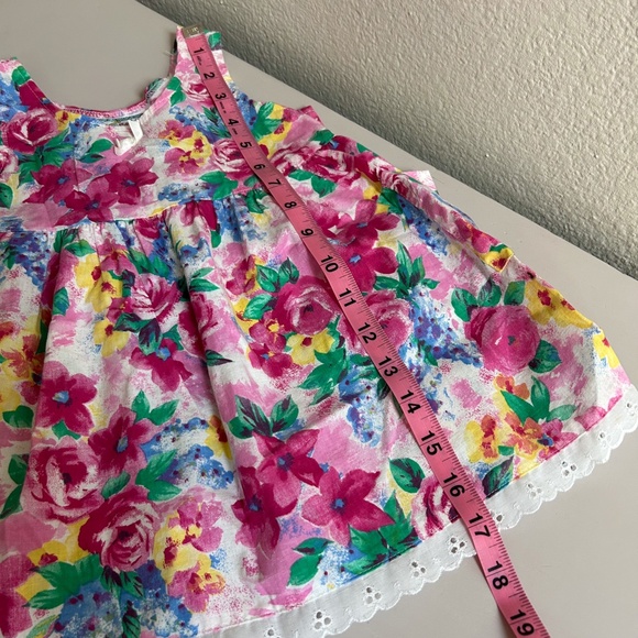 VINTAGE KOKOMO KIDS Toddler Girl Pink‎ Floral Dress - size 18 Months - adorable - Picture 10 of 12